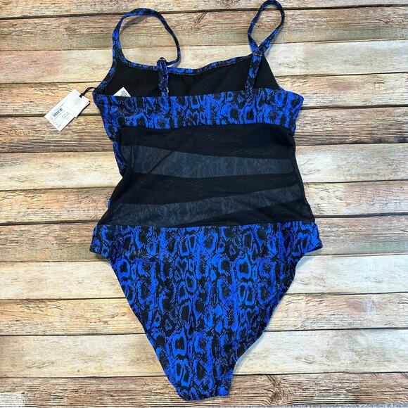 Snake Print Mesh One Piece NWT - Picture 5 of 9